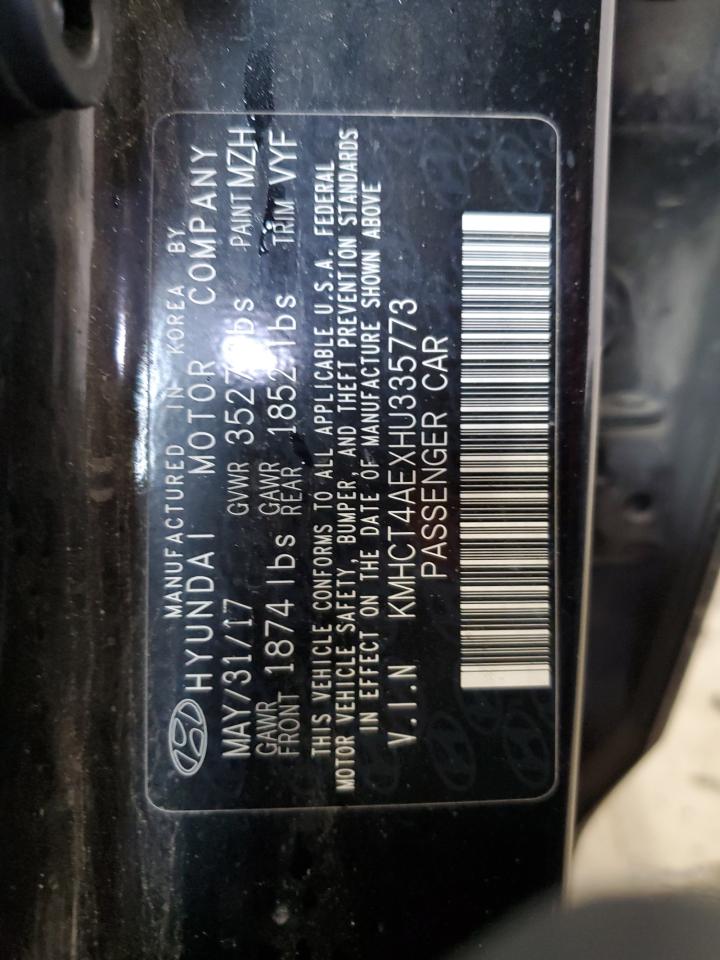 2017 Hyundai Accent Se VIN: KMHCT4AEXHU335773 Lot: 96750775