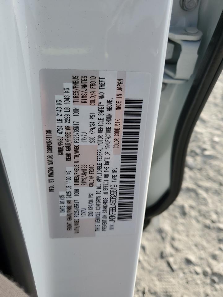 2025 Mazda Cx-5 Select VIN: JM3KFBBL4S0629619 Lot: 93507205