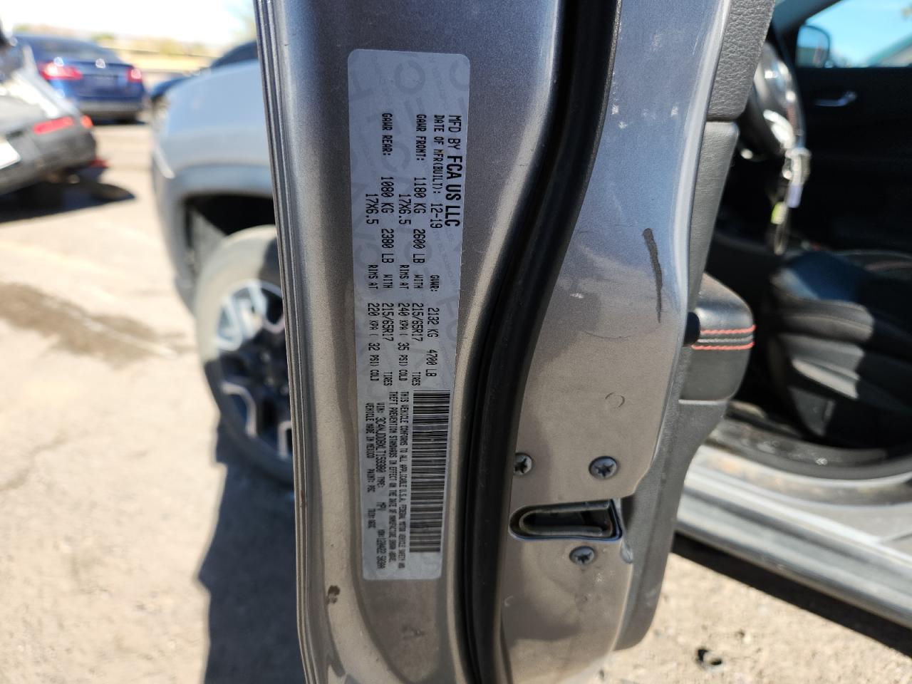 2020 Jeep Compass Trailhawk VIN: 3C4NJDDBXLT159380 Lot: 90666485