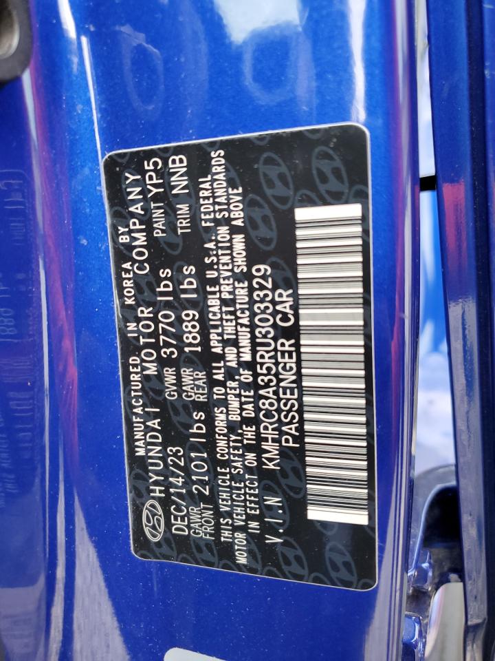2024 Hyundai Venue Sel VIN: KMHRC8A35RU303329 Lot: 89887785