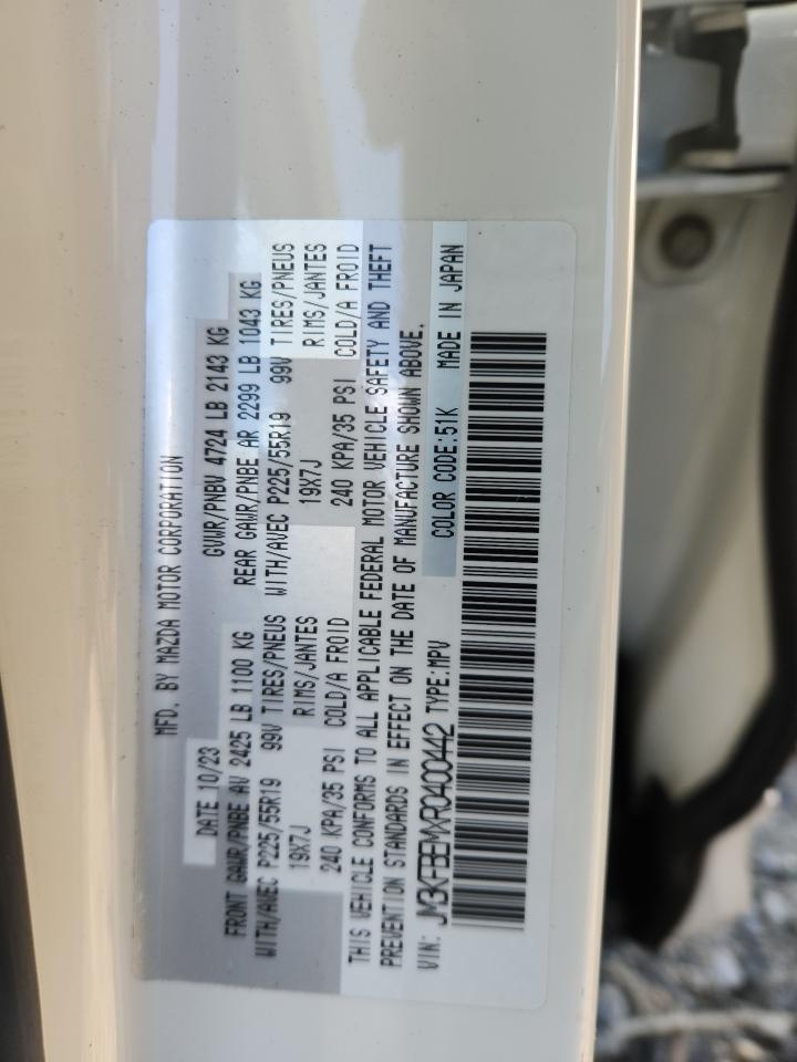 2024 Mazda Cx-5 Premium Plus VIN: JM3KFBEMXR0400442 Lot: 92117345