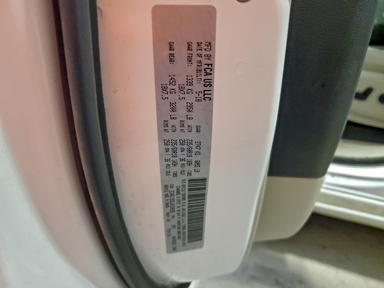 2018 Chrysler Pacifica Touring L VIN: 2C4RC1BG9JR320925 Lot: 94344985