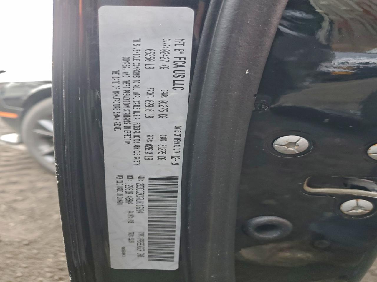 2020 Dodge Challenger Gt VIN: 2C3CDZKG7LH116204 Lot: 94284305