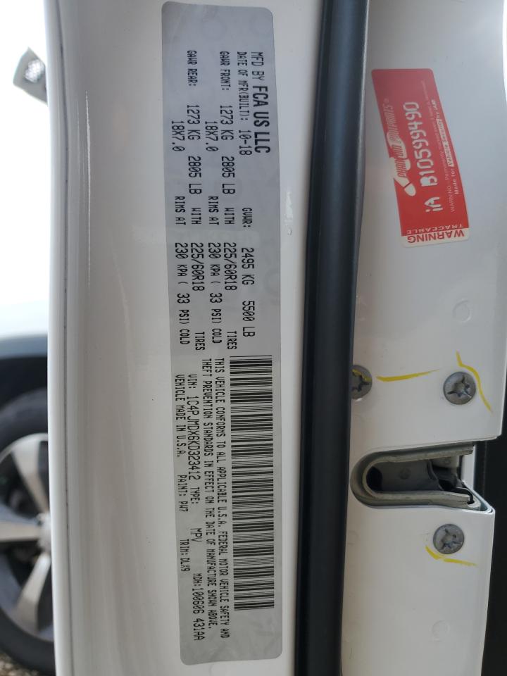 2019 Jeep Cherokee Limited VIN: 1C4PJMDX6KD323412 Lot: 92384945