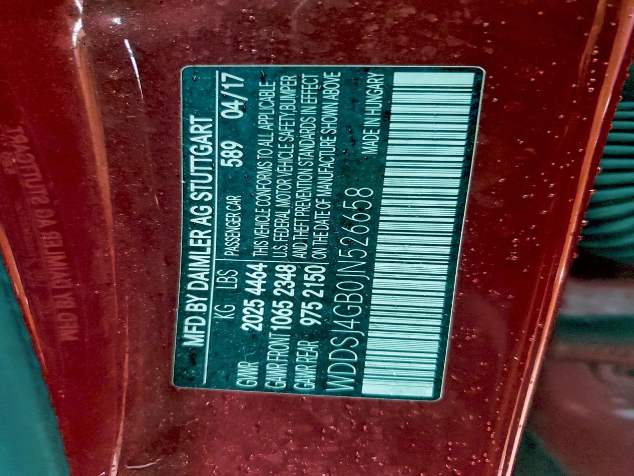 2018 Mercedes-Benz Cla 250 4Matic VIN: WDDSJ4GB0JN526658 Lot: 92294985