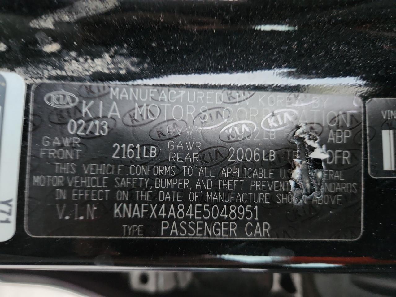 2014 Kia Forte Ex VIN: KNAFX4A84E5048951 Lot: 93907845