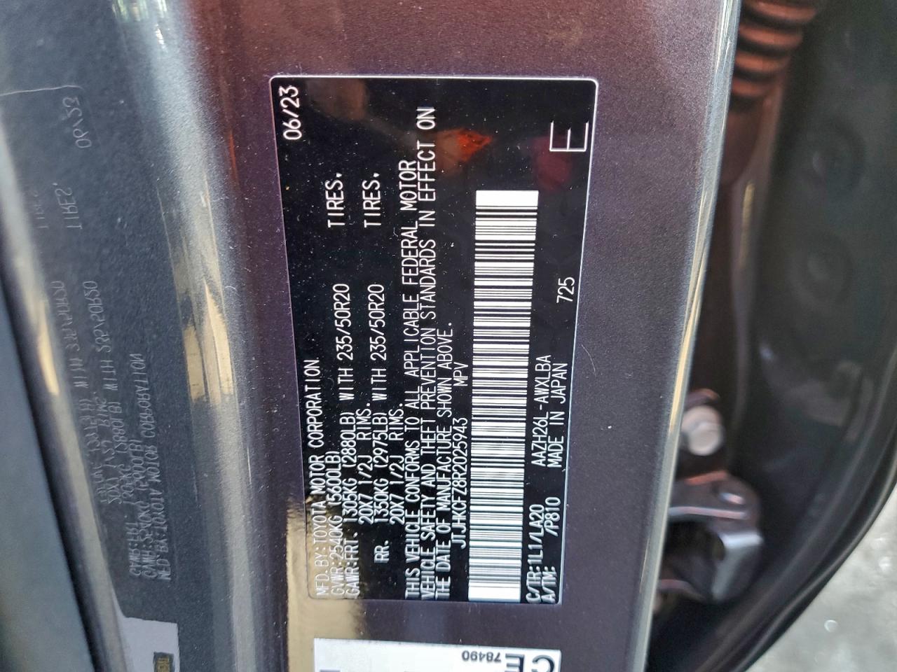 2024 Lexus Nx 450H Luxury VIN: JTJHKCFZ8R2025943 Lot: 94598865