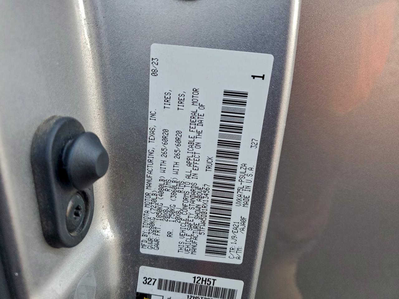 2024 Toyota Tundra Crewmax Limited VIN: 5TFWA5DB1RX134567 Lot: 94784995