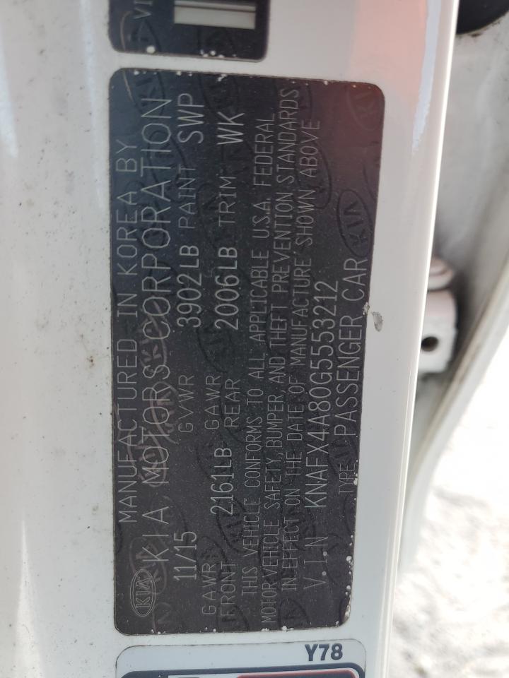 2016 Kia Forte Ex VIN: KNAFX4A80G5553212 Lot: 91691295