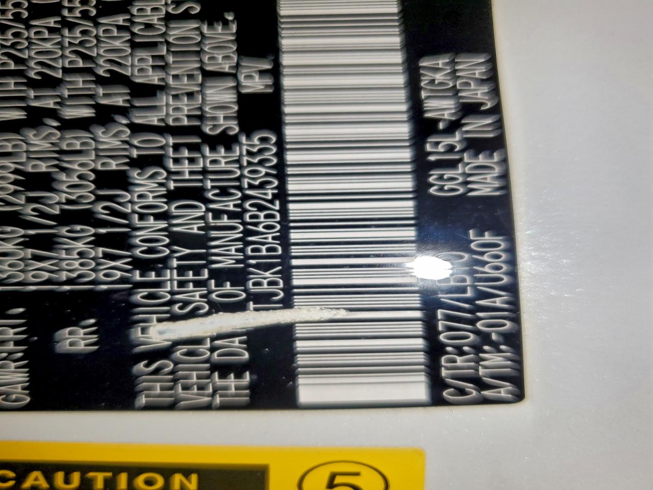 2011 Lexus Rx 350 VIN: 439335 Lot: 85440395