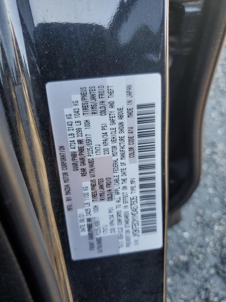 2021 Mazda Cx-5 Touring VIN: JM3KFBCM1M0467605 Lot: 91440575