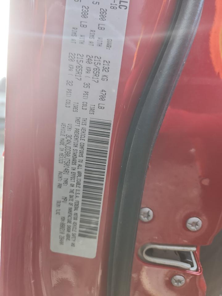 2018 Jeep Compass Trailhawk VIN: 3C4NJDDB0JT501481 Lot: 93067275