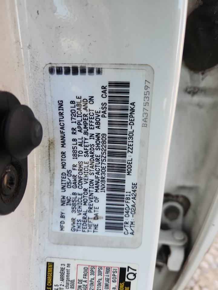 2005 Toyota Corolla Ce VIN: 1NXBR30E75Z522809 Lot: 92355245