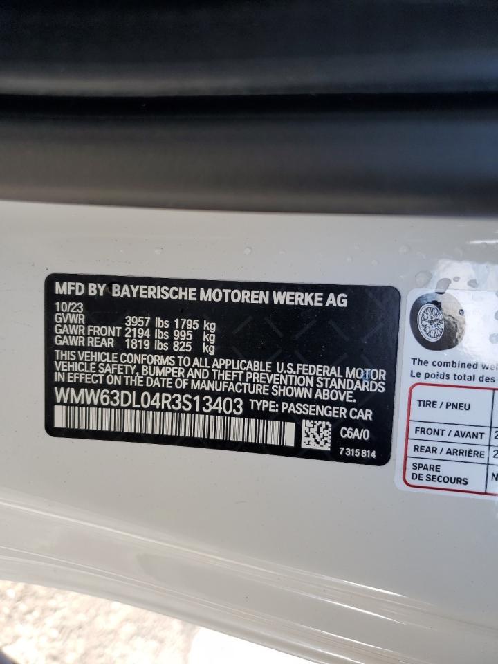 2024 Mini Cooper John Cooper Works VIN: WMW63DL04R3S13403 Lot: 93484205