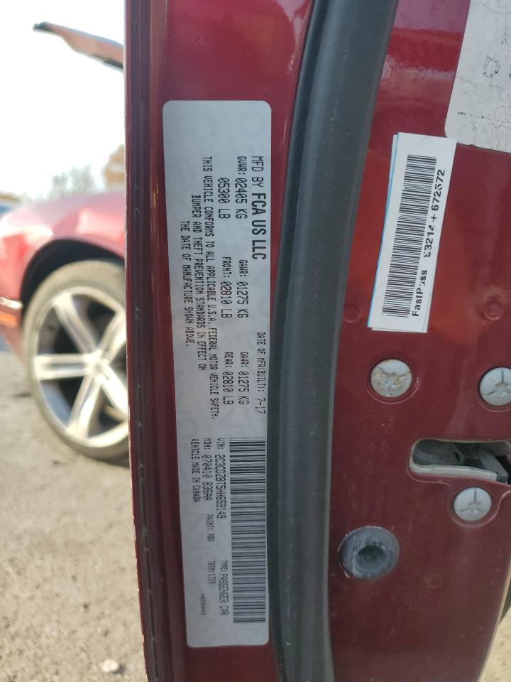 2017 Dodge Challenger R/T VIN: 2C3CDZBT5HH659149 Lot: 91002585