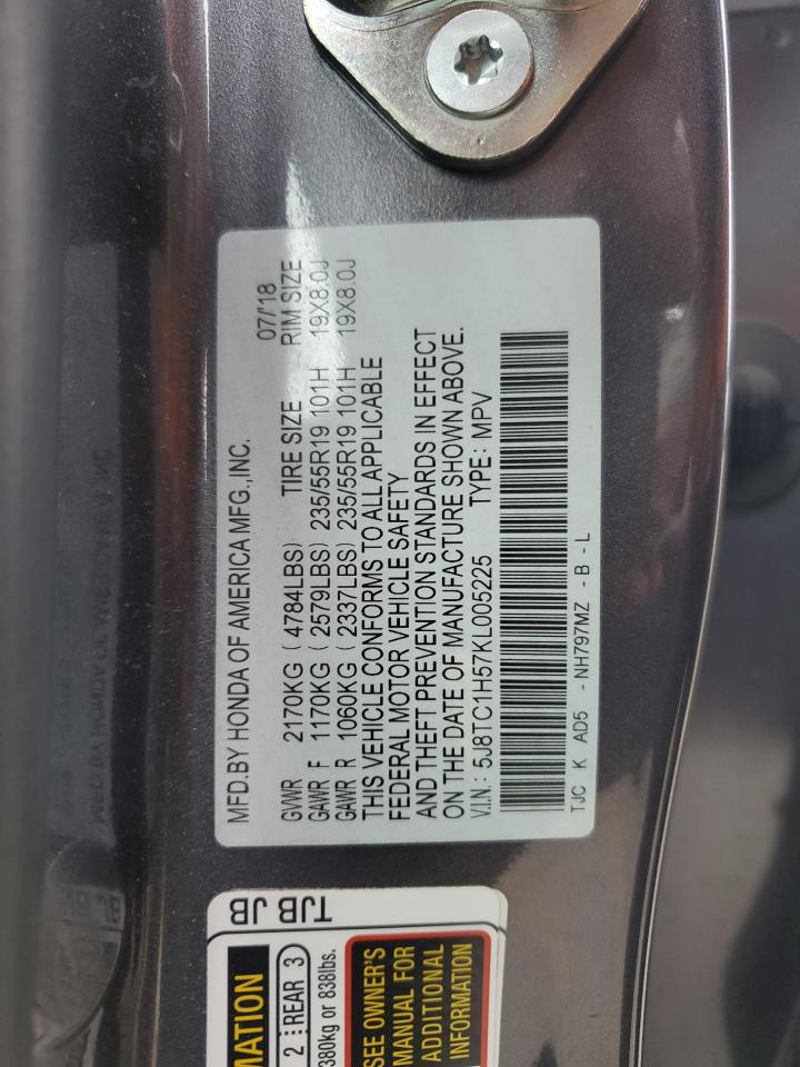 2019 Acura Rdx Technology VIN: 5J8TC1H57KL005225 Lot: 92508075