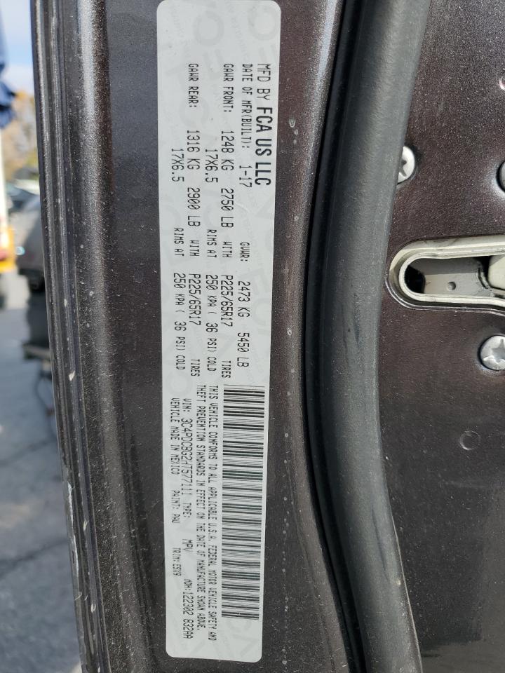 2017 Dodge Journey Sxt VIN: 3C4PDCBG2HT577111 Lot: 90749495