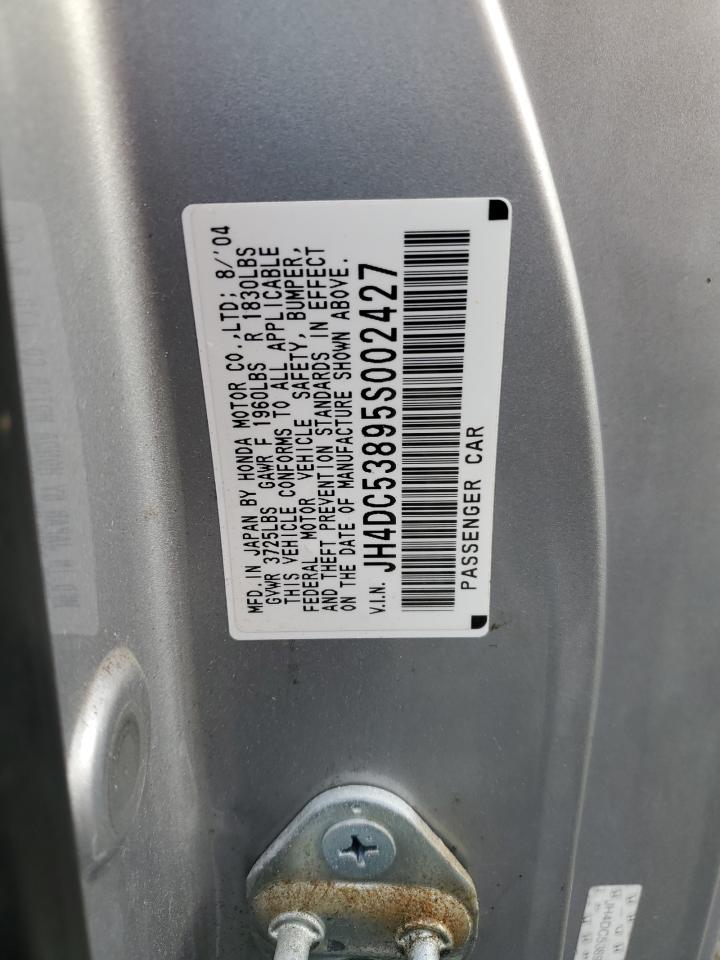 2005 Acura Rsx VIN: JH4DC53895S002427 Lot: 91652045