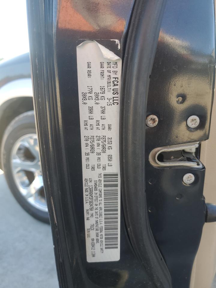 2015 Ram 1500 Laramie VIN: 1C6RR6NM3FS634760 Lot: 91799865