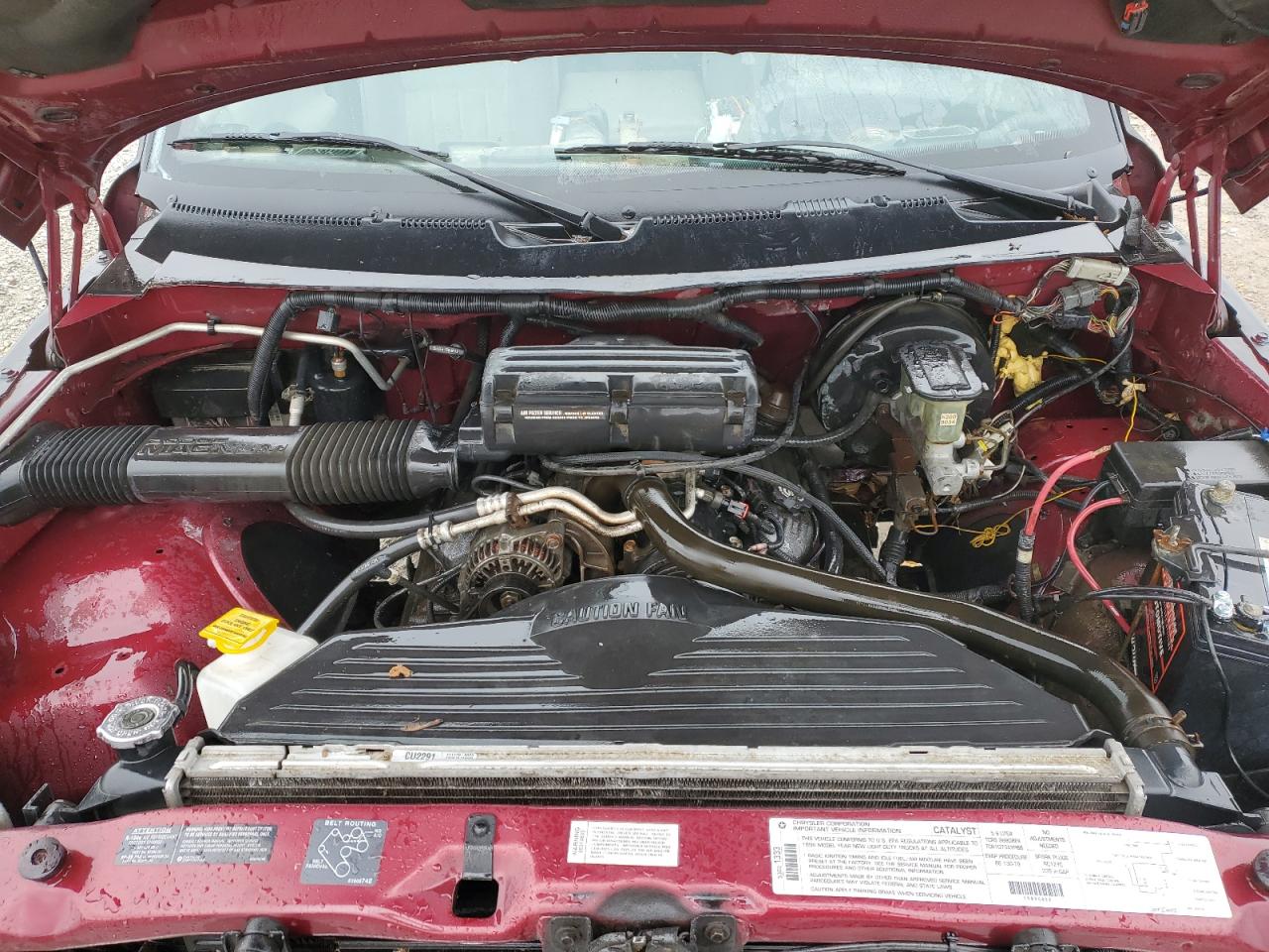 1996 Dodge Ram 1500 VIN: 1B7HC16Z1TS595472 Lot: 92033005