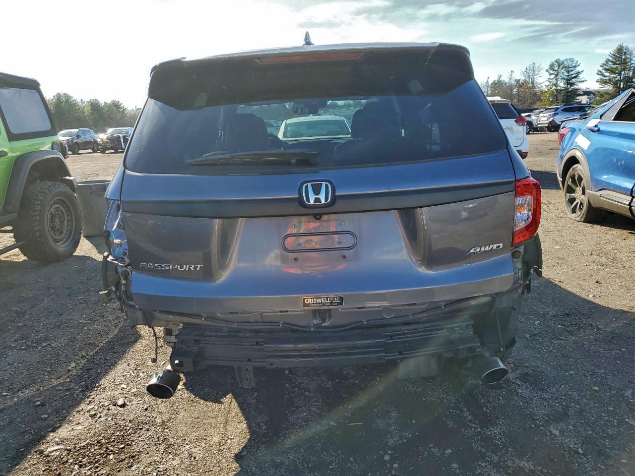 2019 Honda Passport Exl VIN: 5FNYF8H5XKB001791 Lot: 93325285
