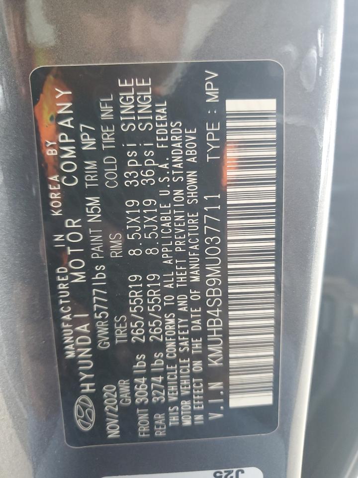 2021 Genesis Gv80 Base VIN: KMUHB4SB9MU037711 Lot: 93046825