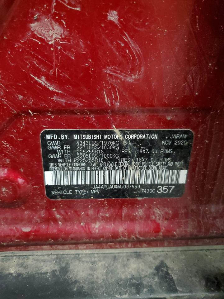 2021 Mitsubishi Outlander Sport Es VIN: JA4ARUAU4MU007559 Lot: 92505585