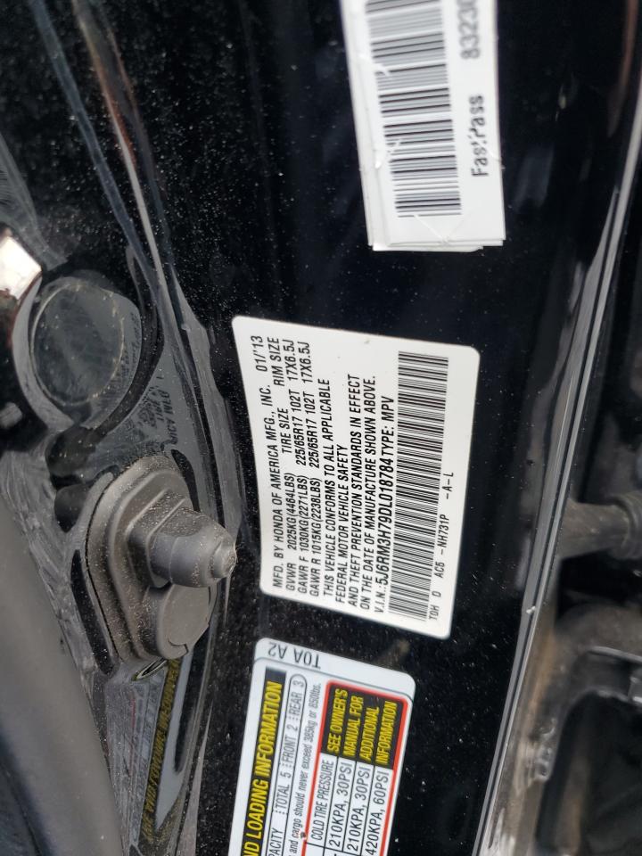 2013 Honda Cr-V Exl VIN: 5J6RM3H79DL018784 Lot: 93729295