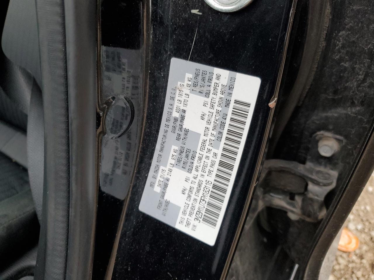 2015 Mazda 3 Sport VIN: 3MZBM1U73FM183116 Lot: 91844855