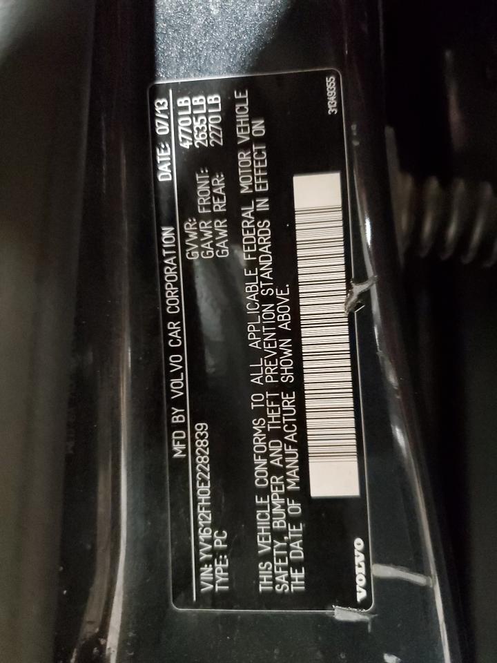 2014 Volvo S60 T5 VIN: YV1612FH0E2282839 Lot: 92644775