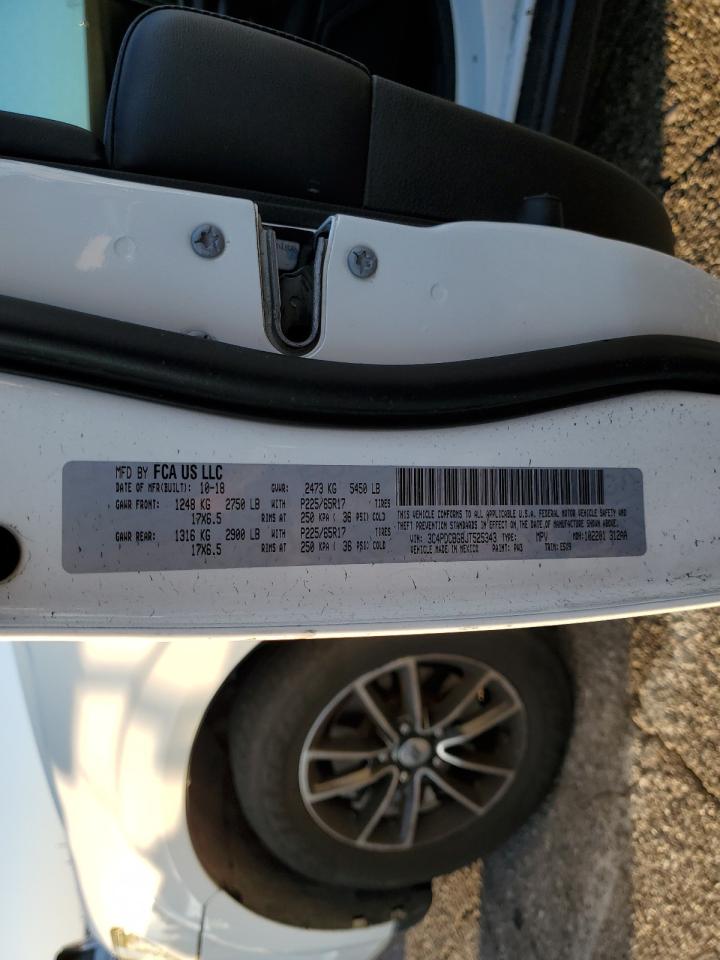 2018 Dodge Journey Sxt VIN: 3C4PDCBG8JT525343 Lot: 91825735