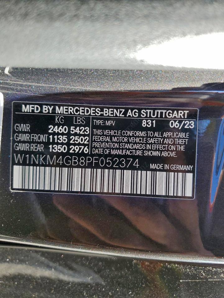 2023 Mercedes-Benz Glc 300 VIN: W1NKM4GB8PF052374 Lot: 93986445