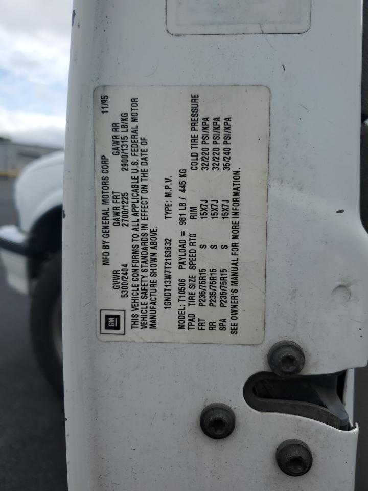 1996 Chevrolet Blazer VIN: 1GNDT13W7T2163632 Lot: 91651325