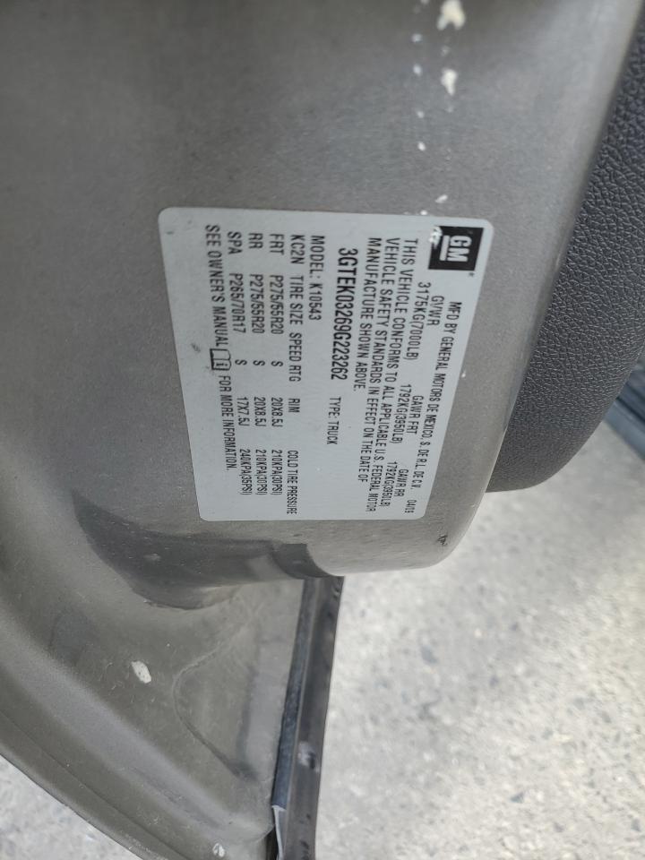 2009 GMC Sierra K1500 Denali VIN: 3GTEK03269G223262 Lot: 91424565