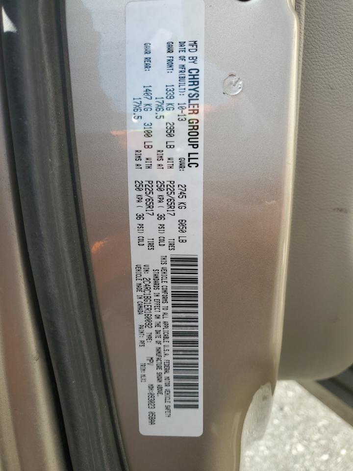 2014 Chrysler Town & Country Touring VIN: 2C4RC1BG1ER160092 Lot: 93050505