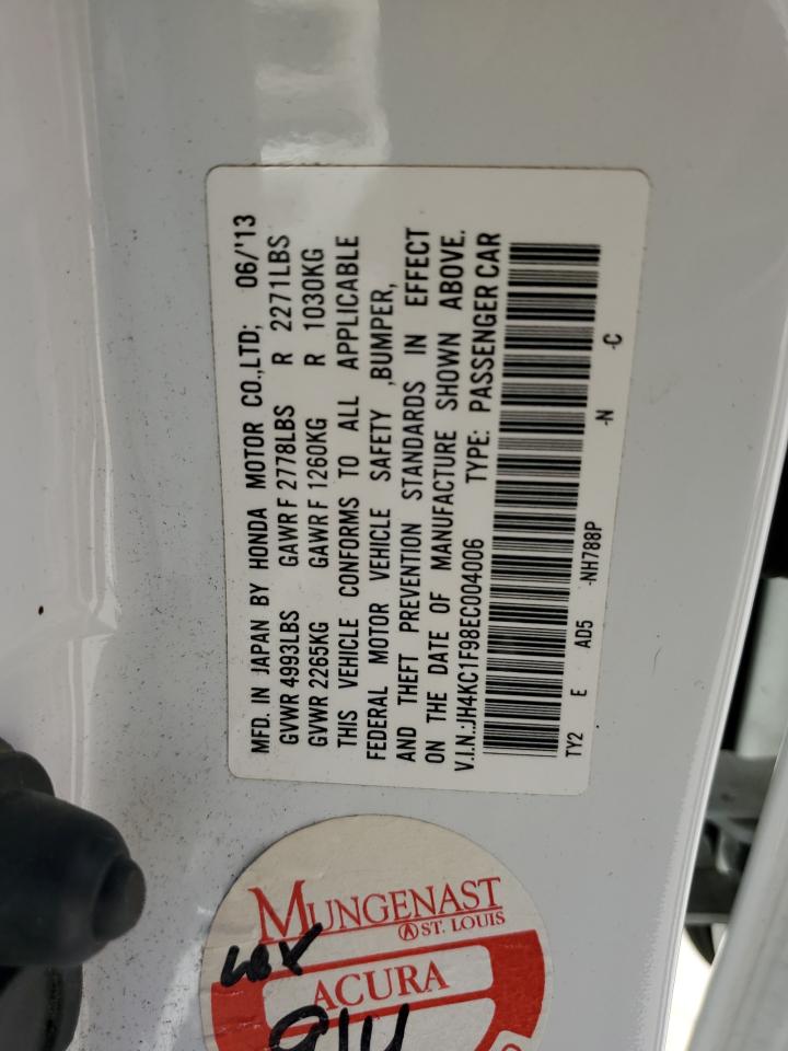 2014 Acura Rlx Advance VIN: JH4KC1F98EC004006 Lot: 91565705