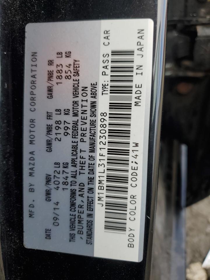 2015 Mazda 3 Touring VIN: JM1BM1L31F1230898 Lot: 90973975