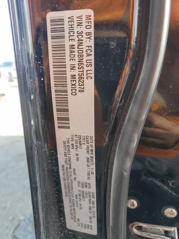 2025 Jeep Compass Latitude VIN: 3C4NJDBN6ST562378 Lot: 91726765