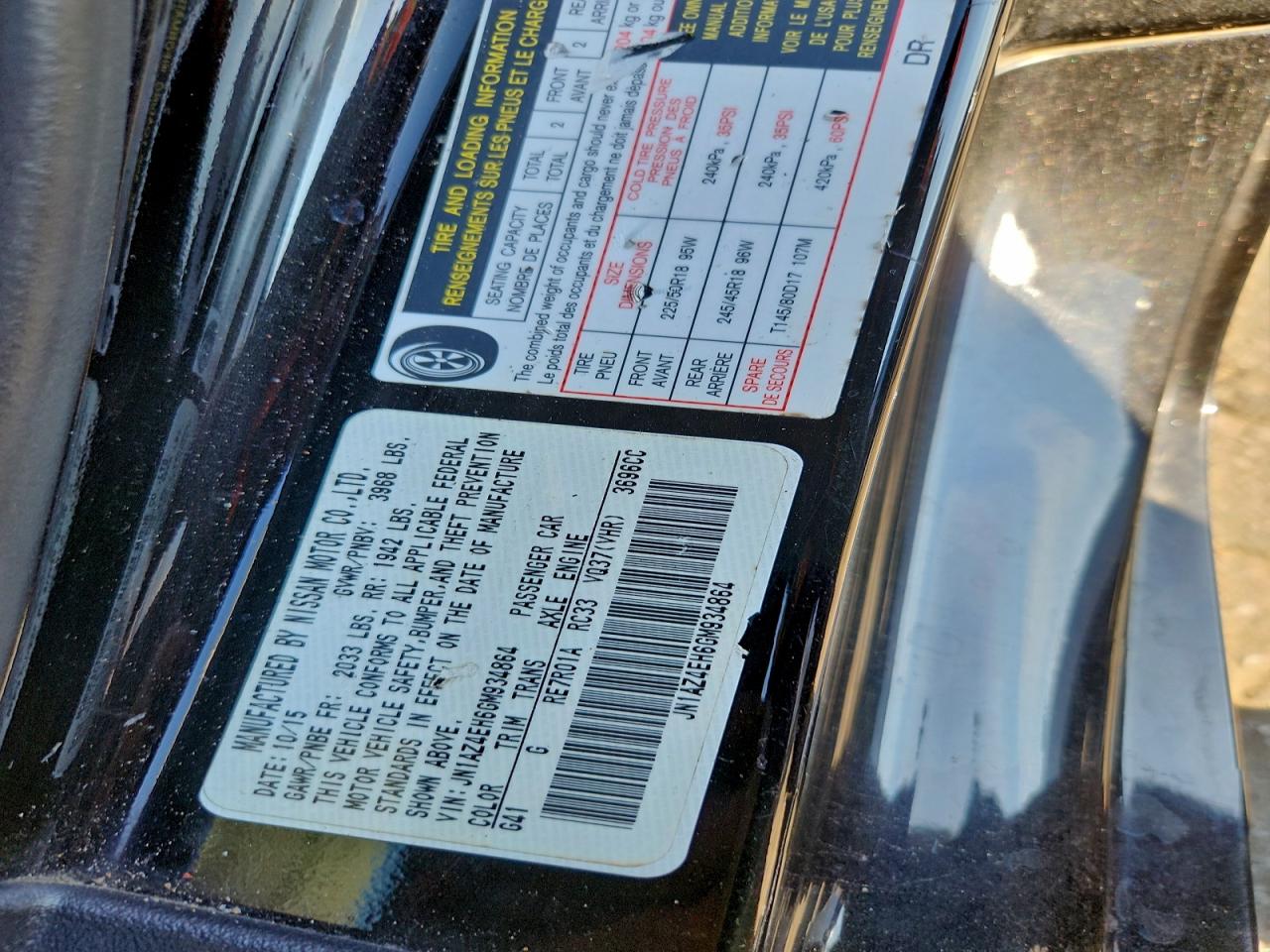 2016 Nissan 370Z Base VIN: JN1AZ4EH6GM934864 Lot: 93293485