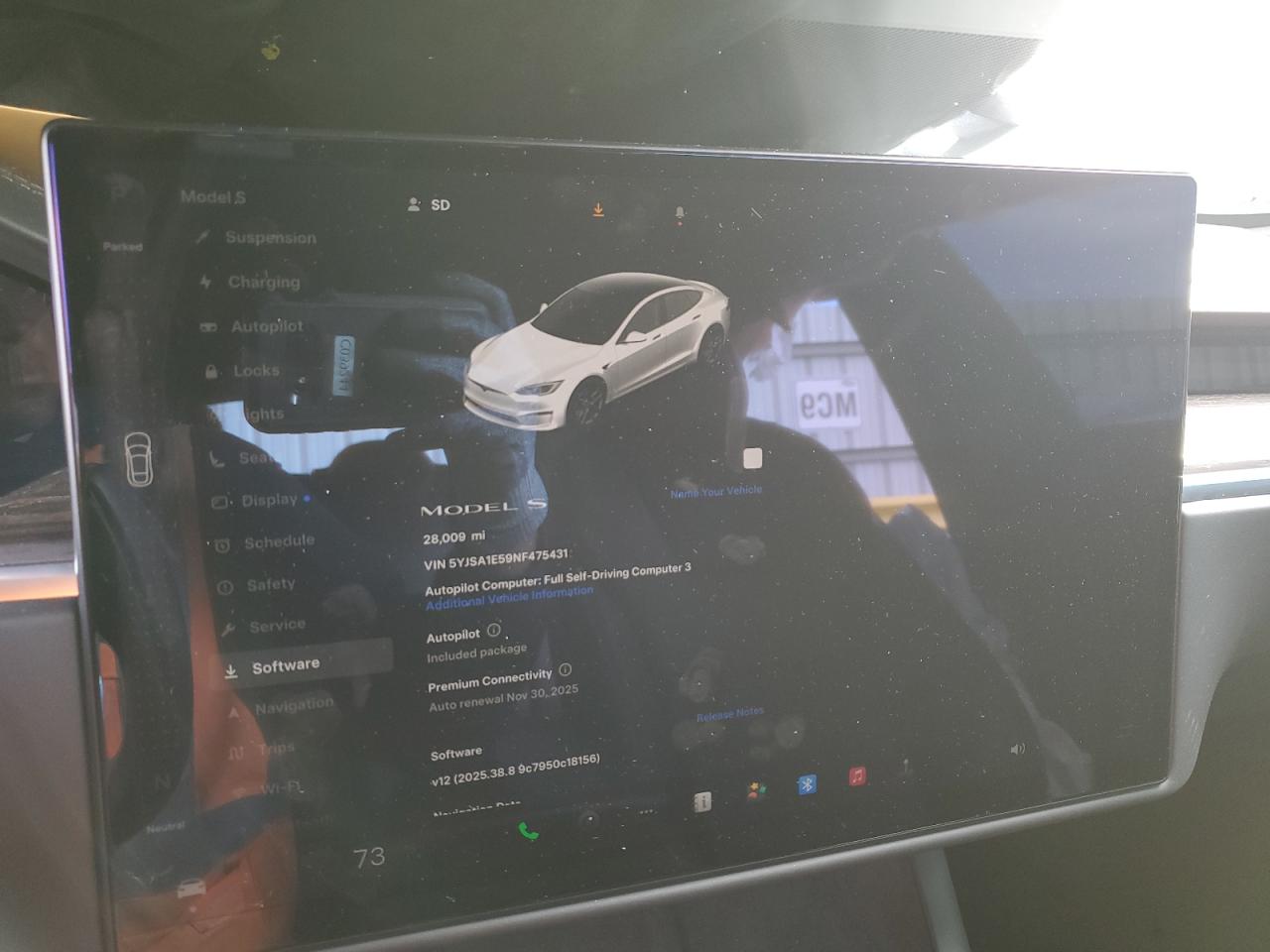 2022 Tesla Model S VIN: 5YJSA1E59NF475431 Lot: 93494585