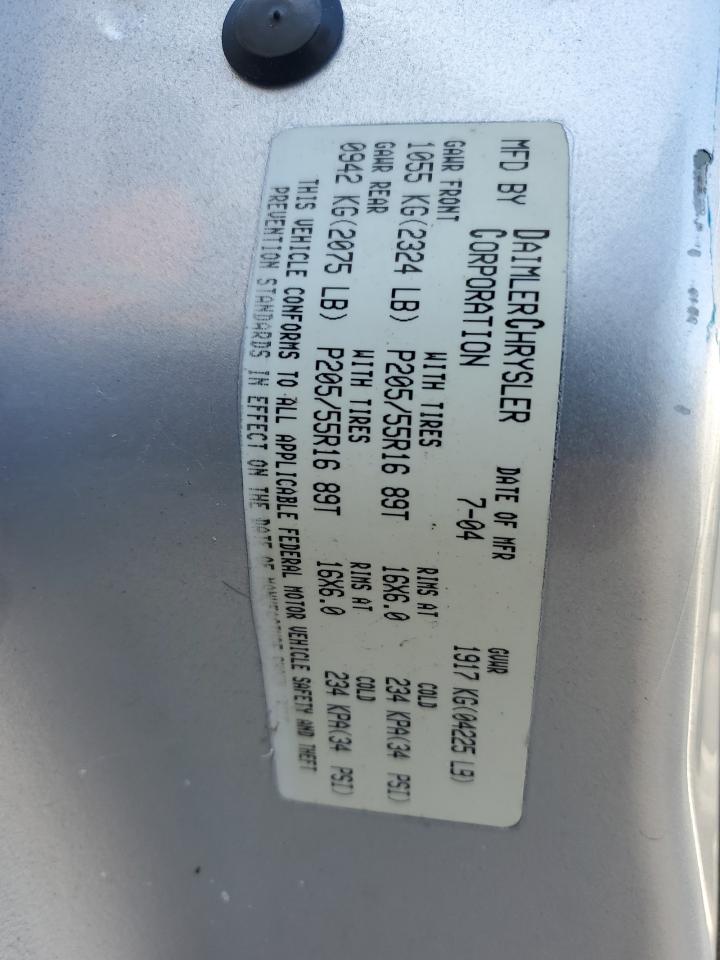 2004 Chrysler Pt Cruiser VIN: 3C4FY48B74T288186 Lot: 91421875