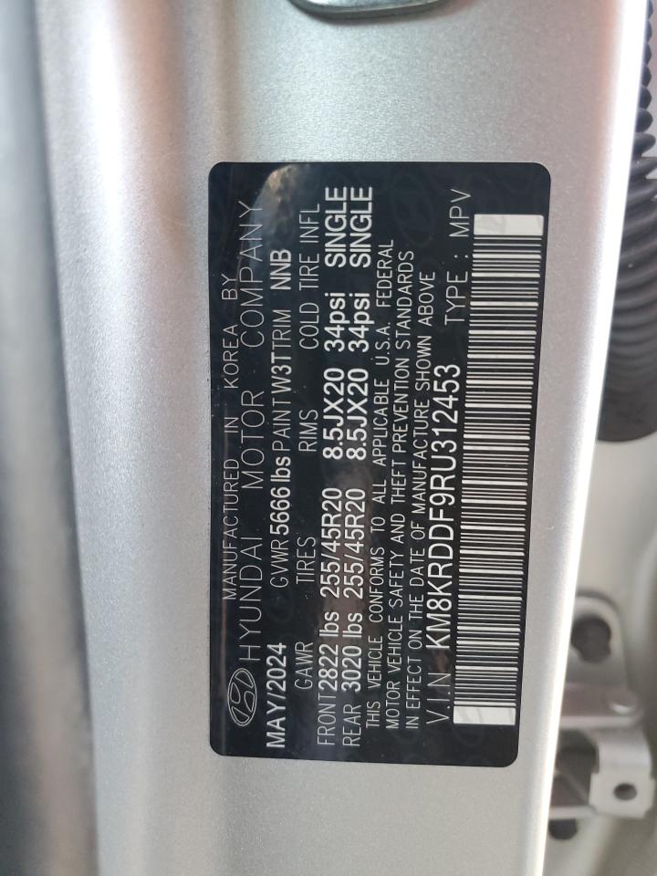 2024 Hyundai Ioniq 5 Limited VIN: KM8KRDDF9RU312453 Lot: 92101455