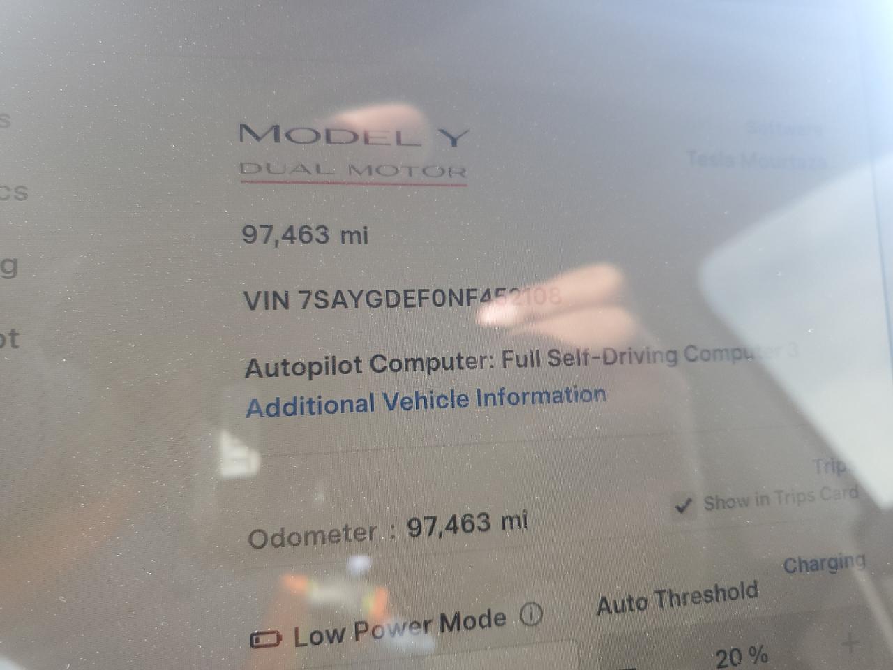 2022 Tesla Model Y VIN: 7SAYGDEF0NF452108 Lot: 91508485