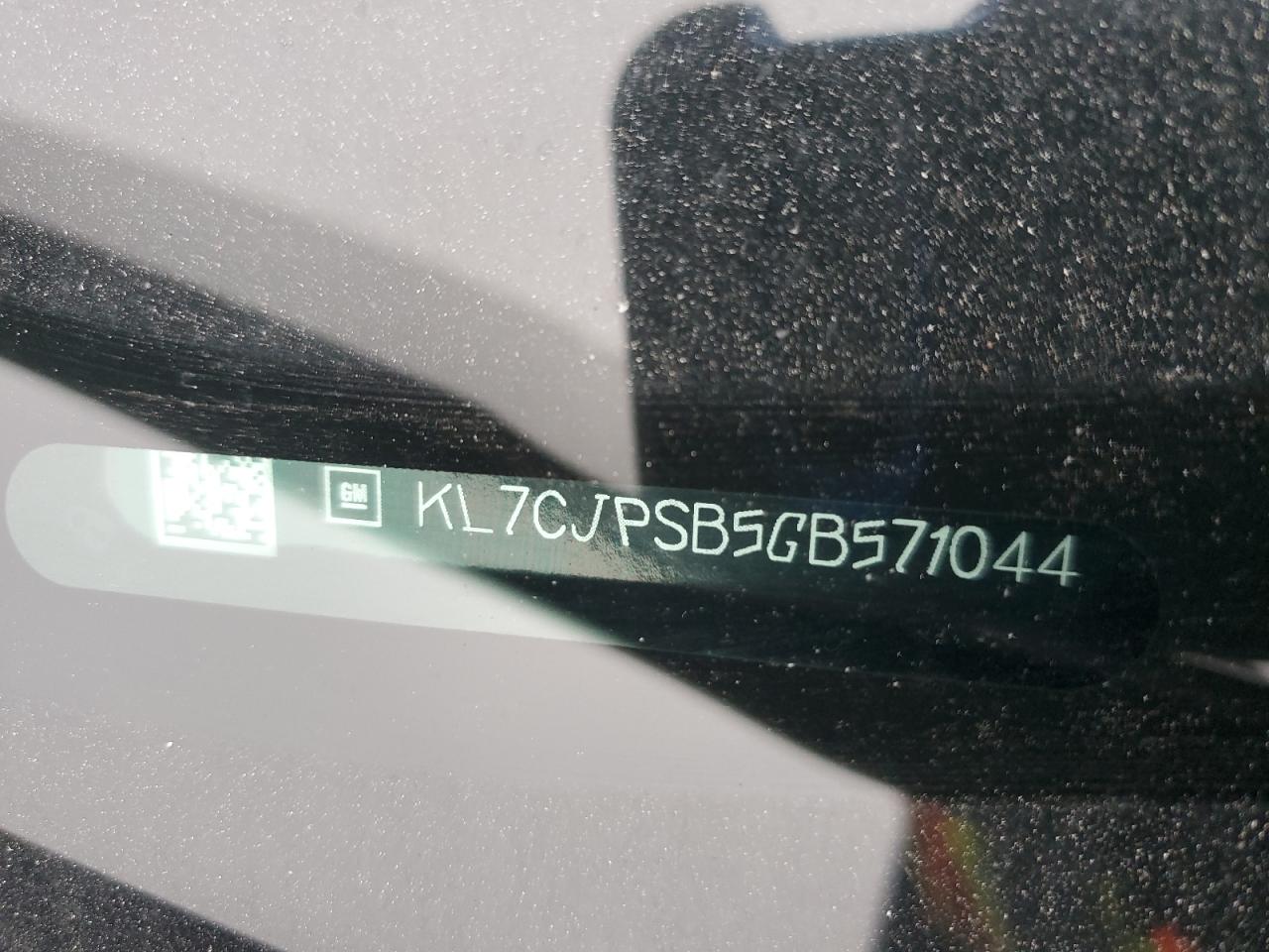 2016 Chevrolet Trax 1Lt VIN: KL7CJPSB5GB571044 Lot: 92997655