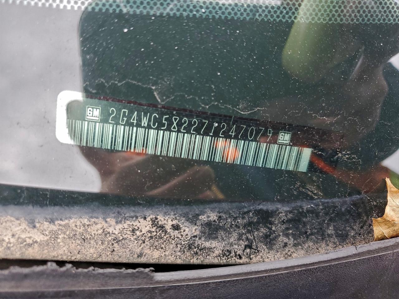 2007 Buick Lacrosse Cx VIN: 2G4WC582271247079 Lot: 93029735