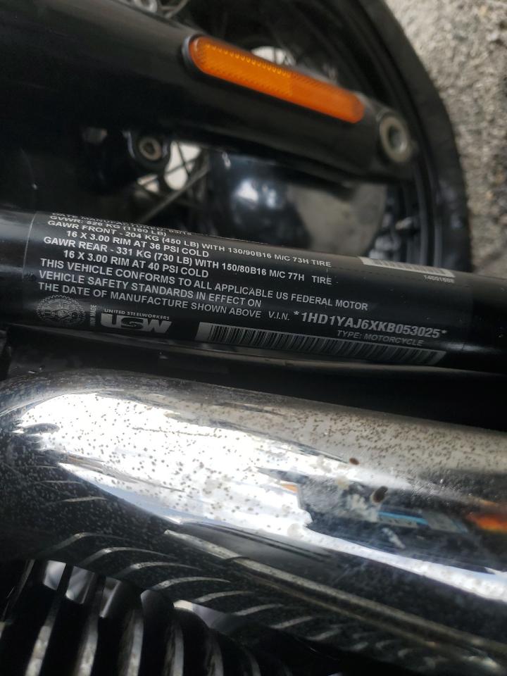 2019 Harley-Davidson Flhc VIN: 1HD1YAJ6XKB053025 Lot: 91614205