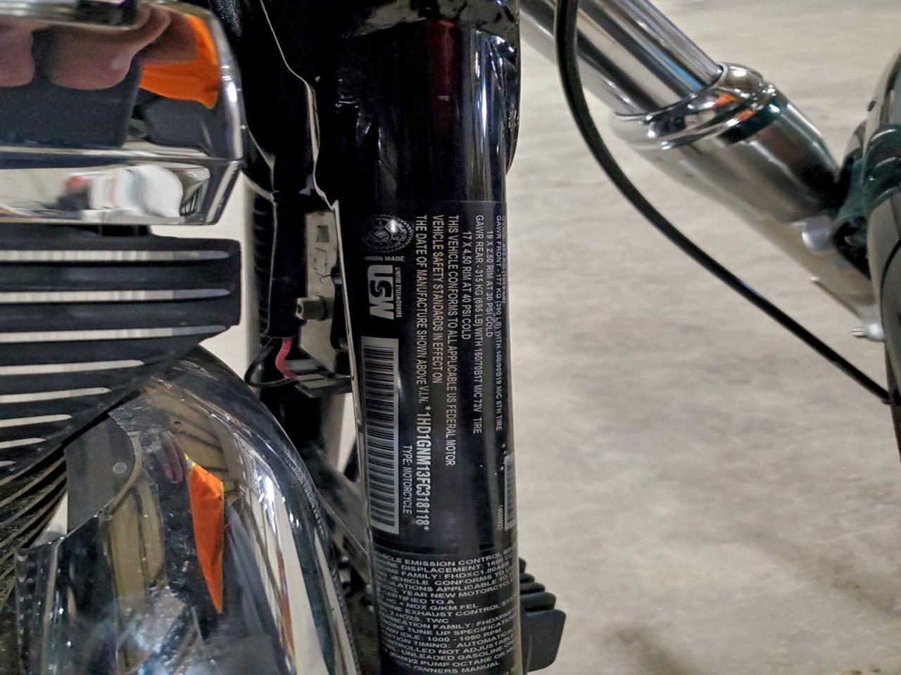 2015 Harley-Davidson Fxdl Dyna Low Rider VIN: 1HD1GNM13FC318118 Lot: 93454015