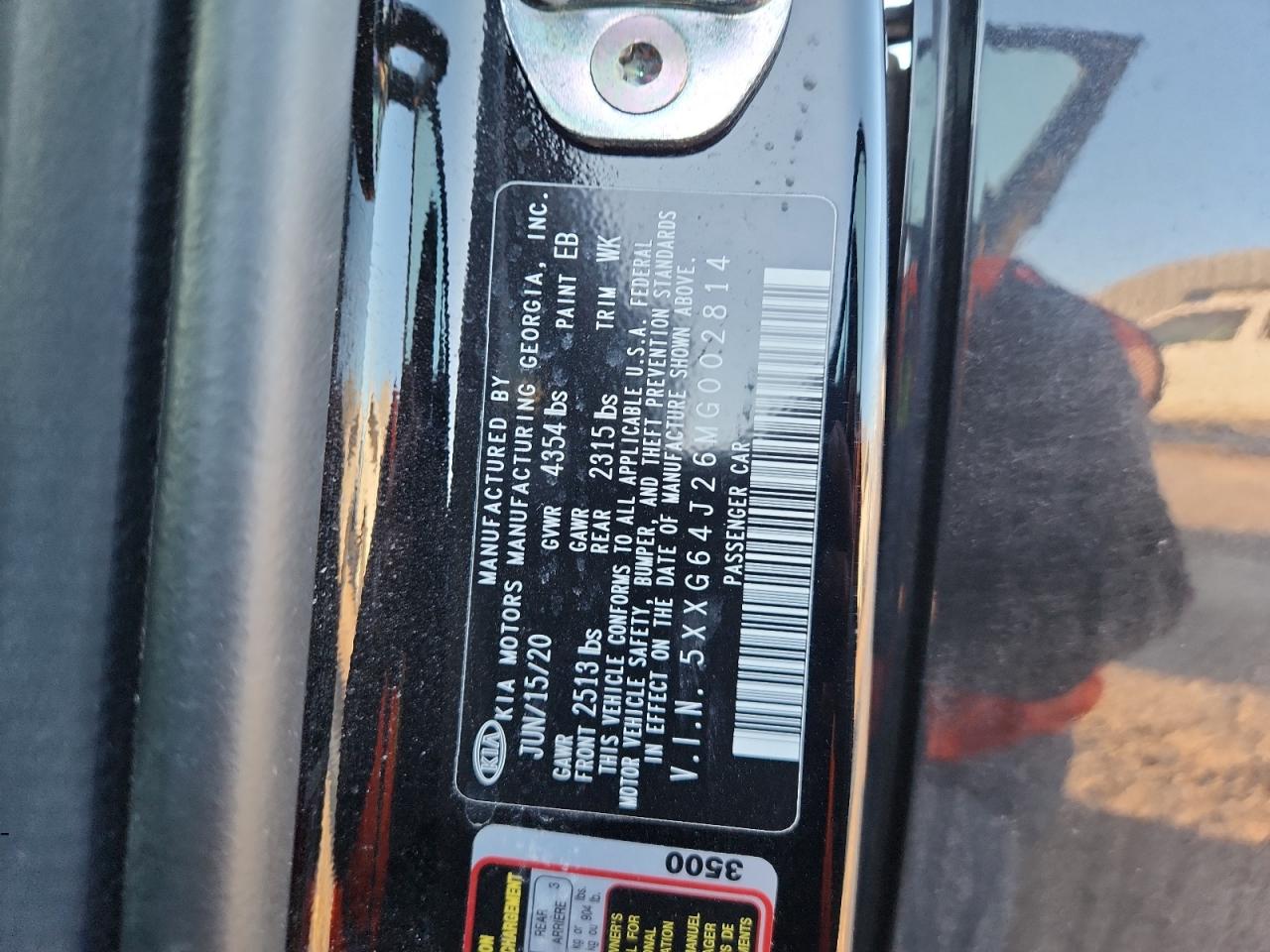 2021 Kia K5 Gt Line VIN: 5XXG64J26MG002814 Lot: 91877705