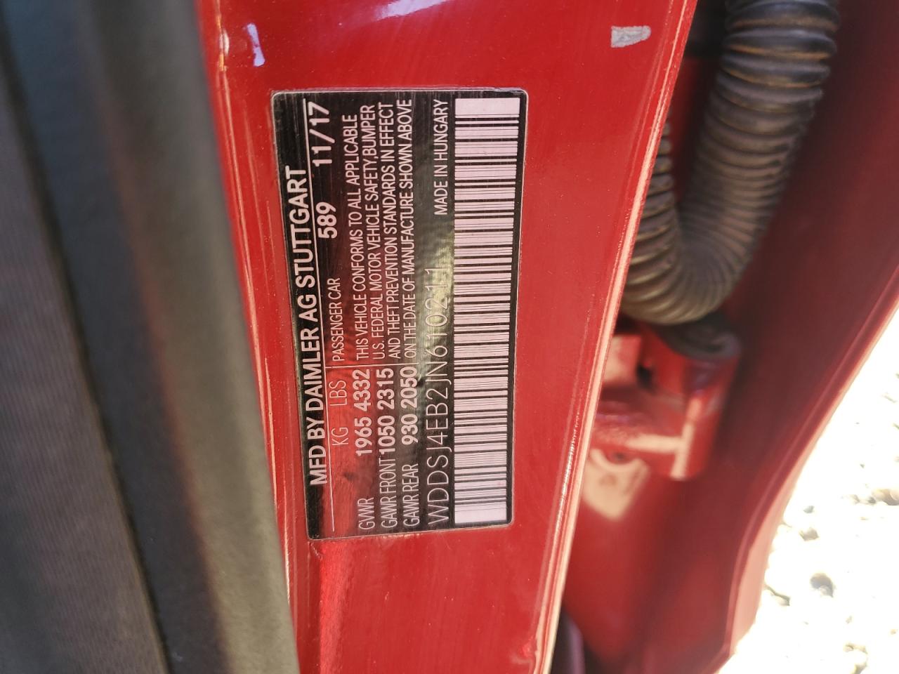 2018 Mercedes-Benz Cla 250 VIN: WDDSJ4EB2JN610211 Lot: 91904055