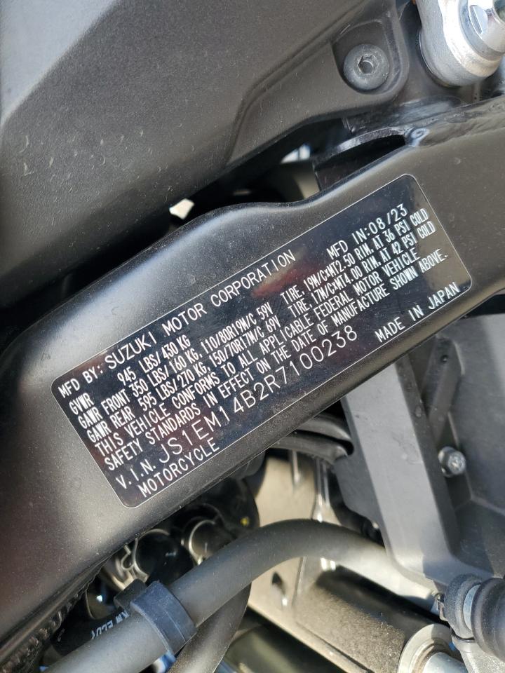 2024 Suzuki Dl800 Rq VIN: JS1EM14B2R7100238 Lot: 91651115